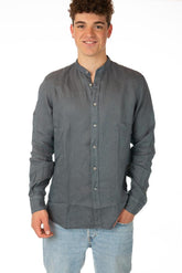 MAGLIA CAMICIA UOMO  GRIGIO